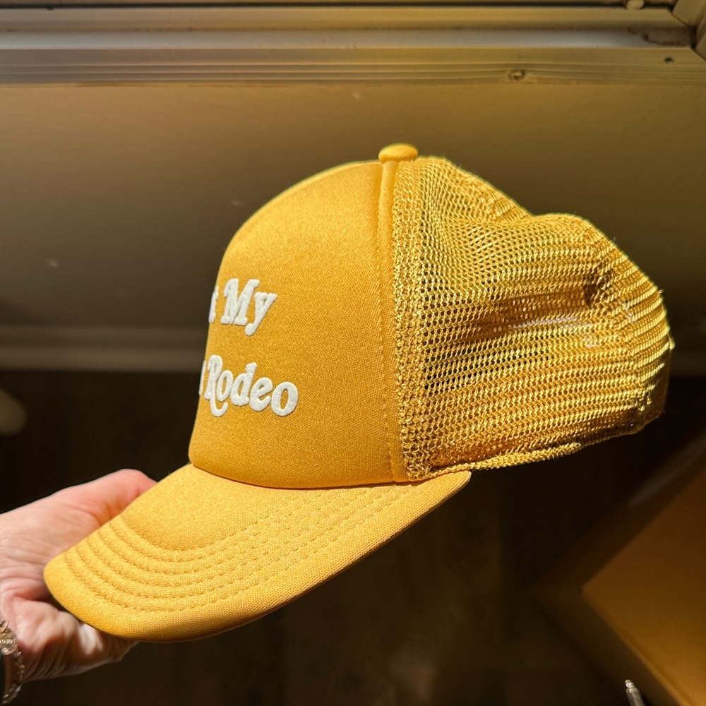 Mighty Fine Yellow 'Not My First Rodeo' Hat - Picture 6 of 6